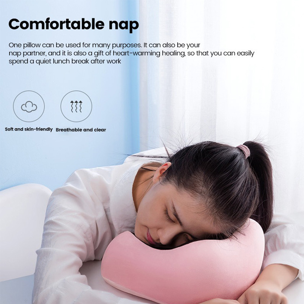 หมอนรองคอแบบพกพา นุ่ม Memory foam หมอนรองคอรถยนต์ หมอนรองคอนเมมโมรี่โฟม หมอนเดินทาง U ง่ายต่อการพกพา
