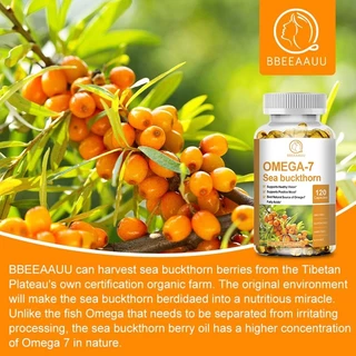 BBEEAAUU Omega7 Sea Buckthorn Capsules บำรุงผิวให้มีสุขภาพดี สวยงาม และคงความชุ่มชื้น