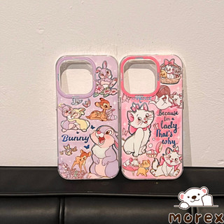 เคส OPPO A57 A38 A15 A74 5s A9 A16 A15 5s A5 A55 A31 A54 A7 A36 A51 A54 A76 Reno 5F เคสการ์ตูนกระต่ายสีม่วงสวีทแมรี่แคท