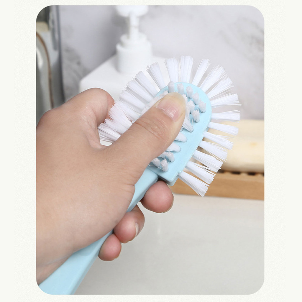 🔷ส่งด่วน🔷 แปรงขัดรองเท้า แปรงขัดอเนกประสงค์ ด้ามจับกันลื่น 360 องศา มีรูสำหรับแขวน - รูปที่ 4