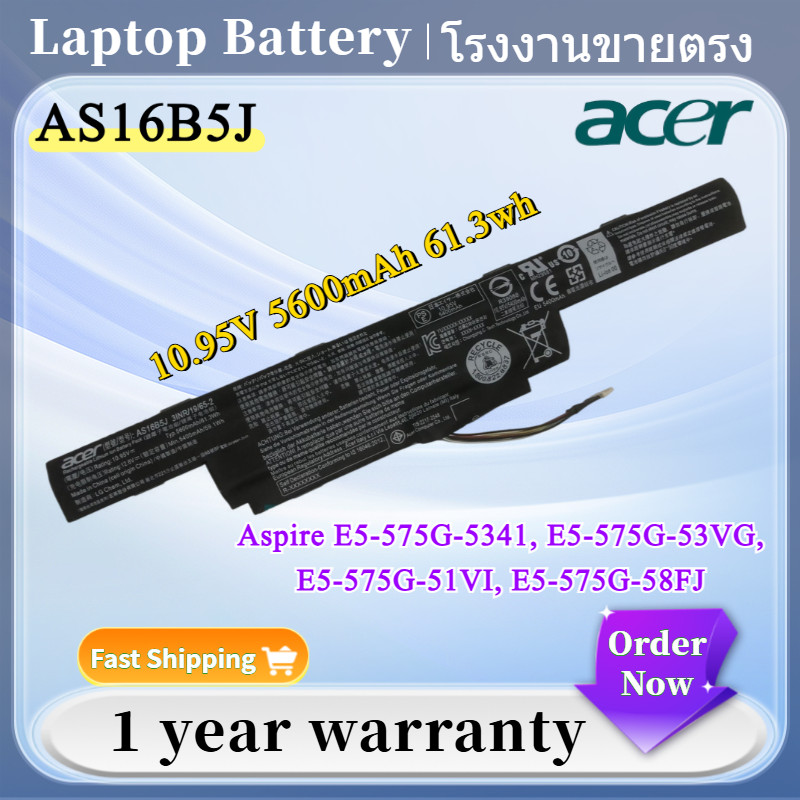 ⭐AS16B8J Battery for Aspire Aspire F5-573G E15 E5-575G E5-575G -53VG E5-575G-5341 F5-573T F5-573G