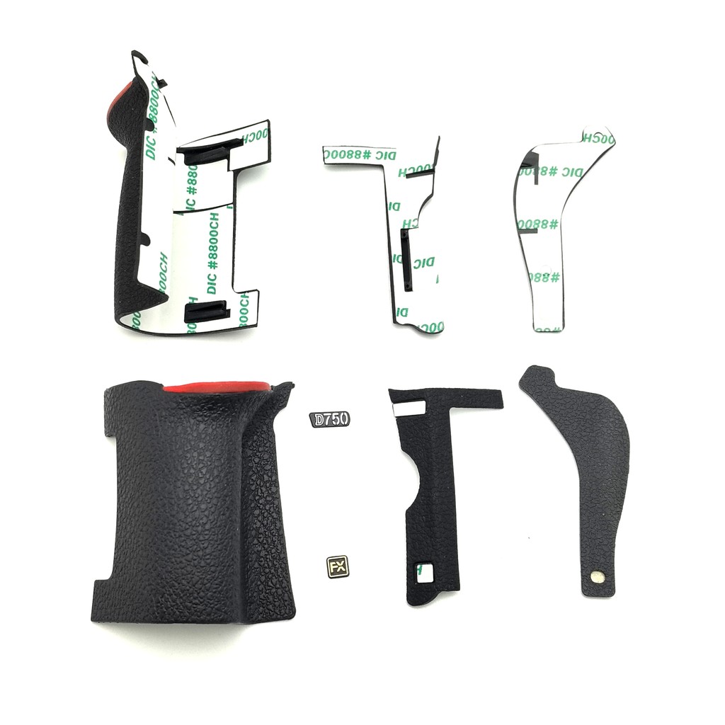 ใหม่คุณภาพสูง 3PCS สําหรับ Nikon D750 Grip ยาง Thumb ฝาครอบด้านข้างชุดเทป + FX D750 กล้องอะไหล่ซ่อม