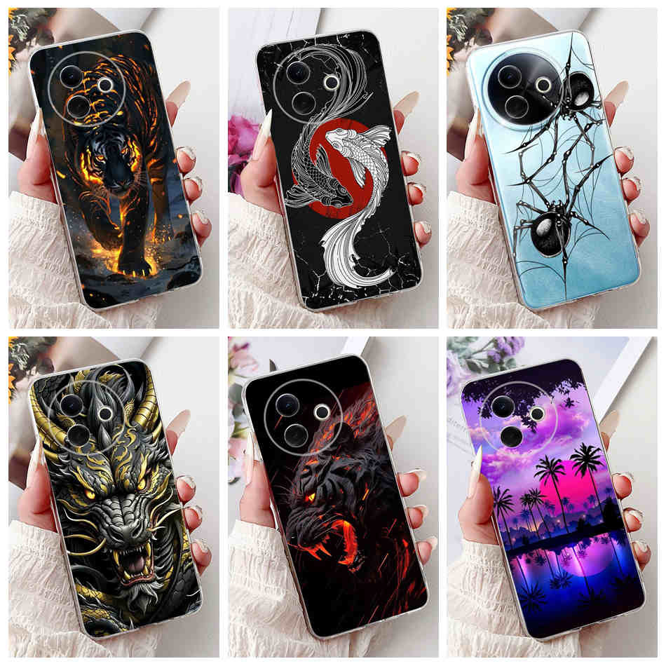 สําหรับ Vivo Y300i Y39 5G แฟชั่น Cool Dragon Spider รูปแบบปลอก Vivo Y39 Y300i V2444A ซิลิโคนนุ่ม TPU เคสโทรศัพท์