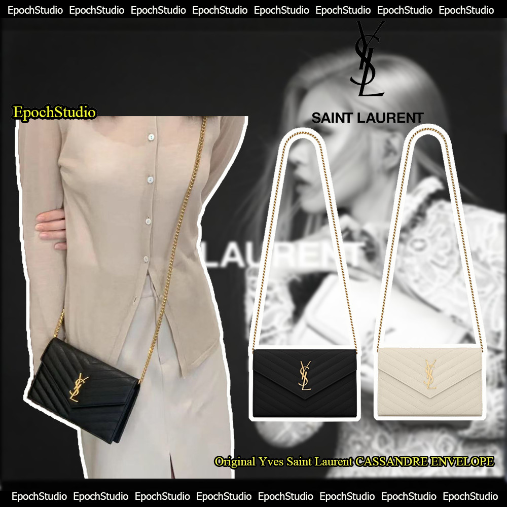Yves Saint Laurent อีฟส์แซงต์โลรองต์  YSL WOC 7.5/WOC 9 19/22.5CM/กระเป๋าสะพายเดี่ยว