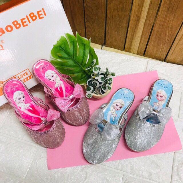 ใหม่ บาท121ชม. รองเท้าแตะ มีโบว์ ผ้าชีฟอง สําหรับเด็กตั้งแต่ 2 ถึง 8 ขวบ ไซส์ 25-34