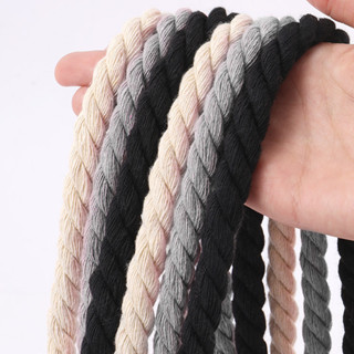 1 คู่ 8 มม.หนาวงกลมสาม Strand เชือกป่านทอ 120 ซม.ผ้าฝ้ายผ้าล…