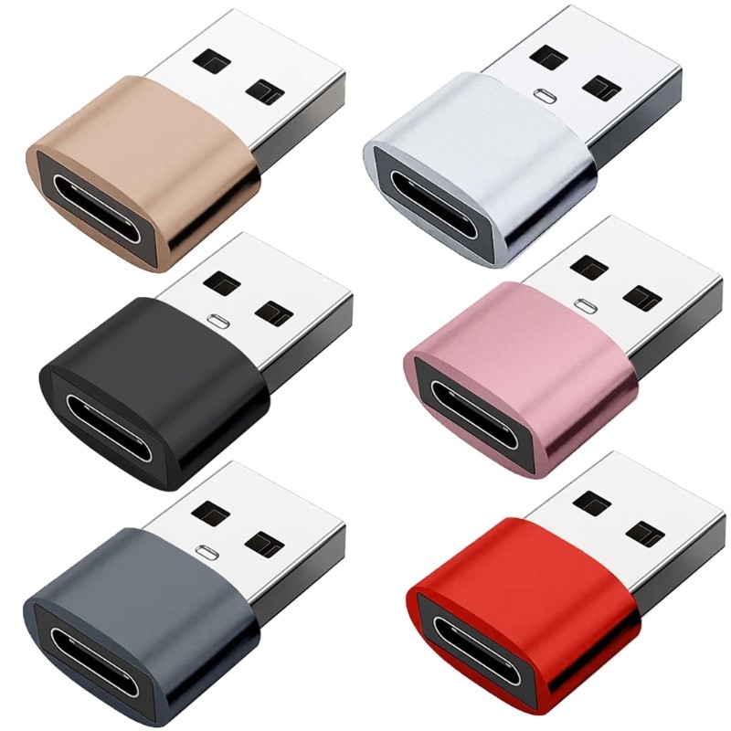 ตัวแปลงการชาร์จ Lily Type C เป็น USB2 0 เครื่องชาร์จอะแดปเตอร์ USB ตัวผู้เป็น USB C ตัวเมีย