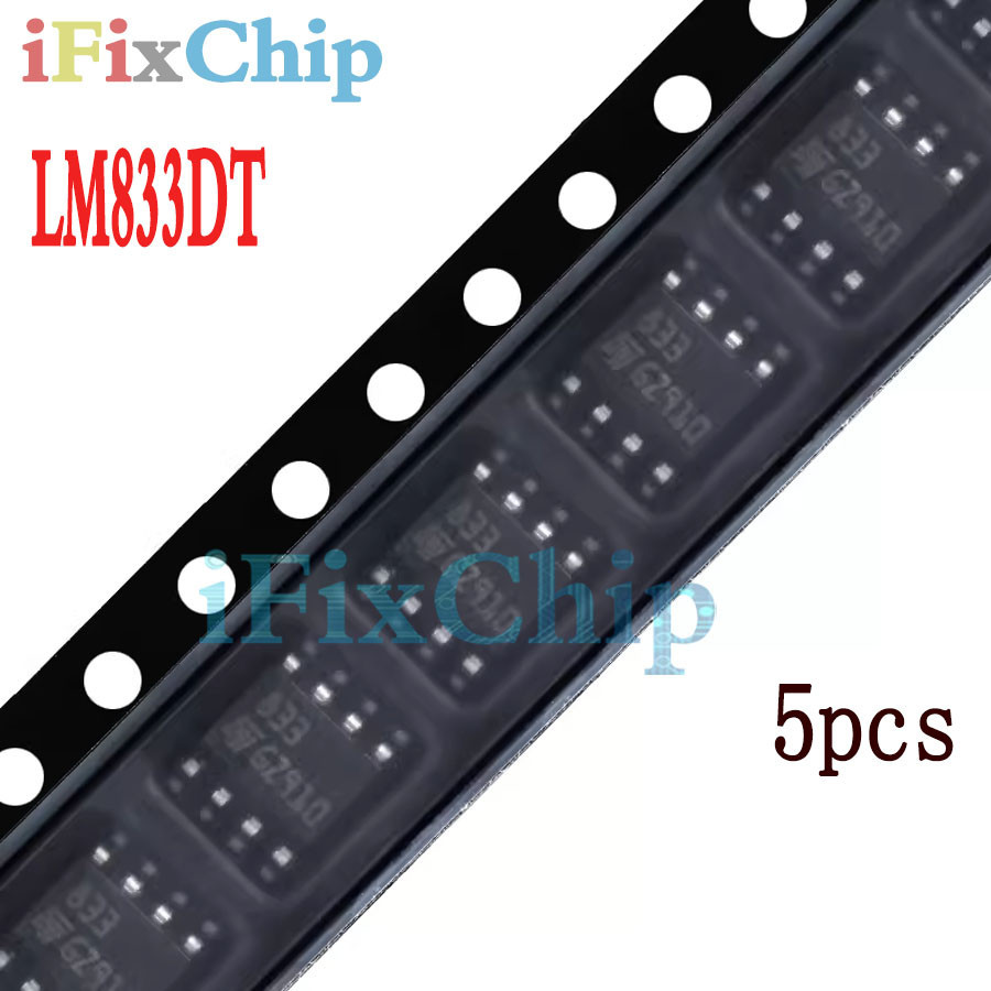 5 ชิ้นใหม่เอี่ยม LM833D LM833 LM833DT 833 SOP8