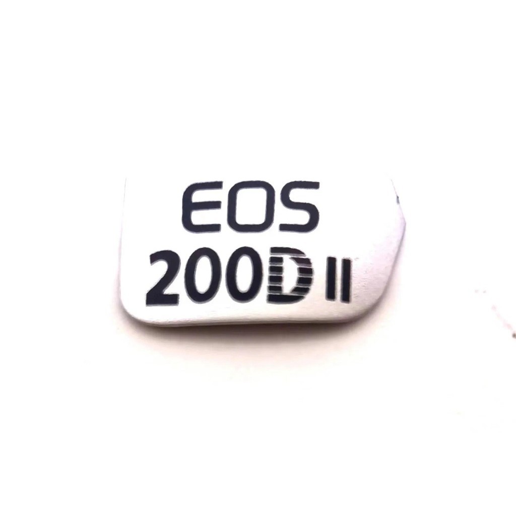 1PCS ใหม่สําหรับ Canon 200DII 200D รุ่นที่สอง ป้ายสีขาวสีดํา ป้ายป้าย ยี่ห้อ frout cover โลโก้อะไหล่ซ่อม