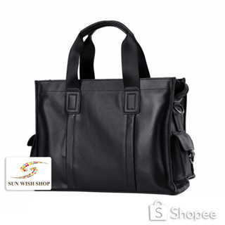 🌞SUNWISH🌞SWS-2028 2024 ใหม่ กระเป๋าเอกสาร หนังด้าน สีดํา 13 …