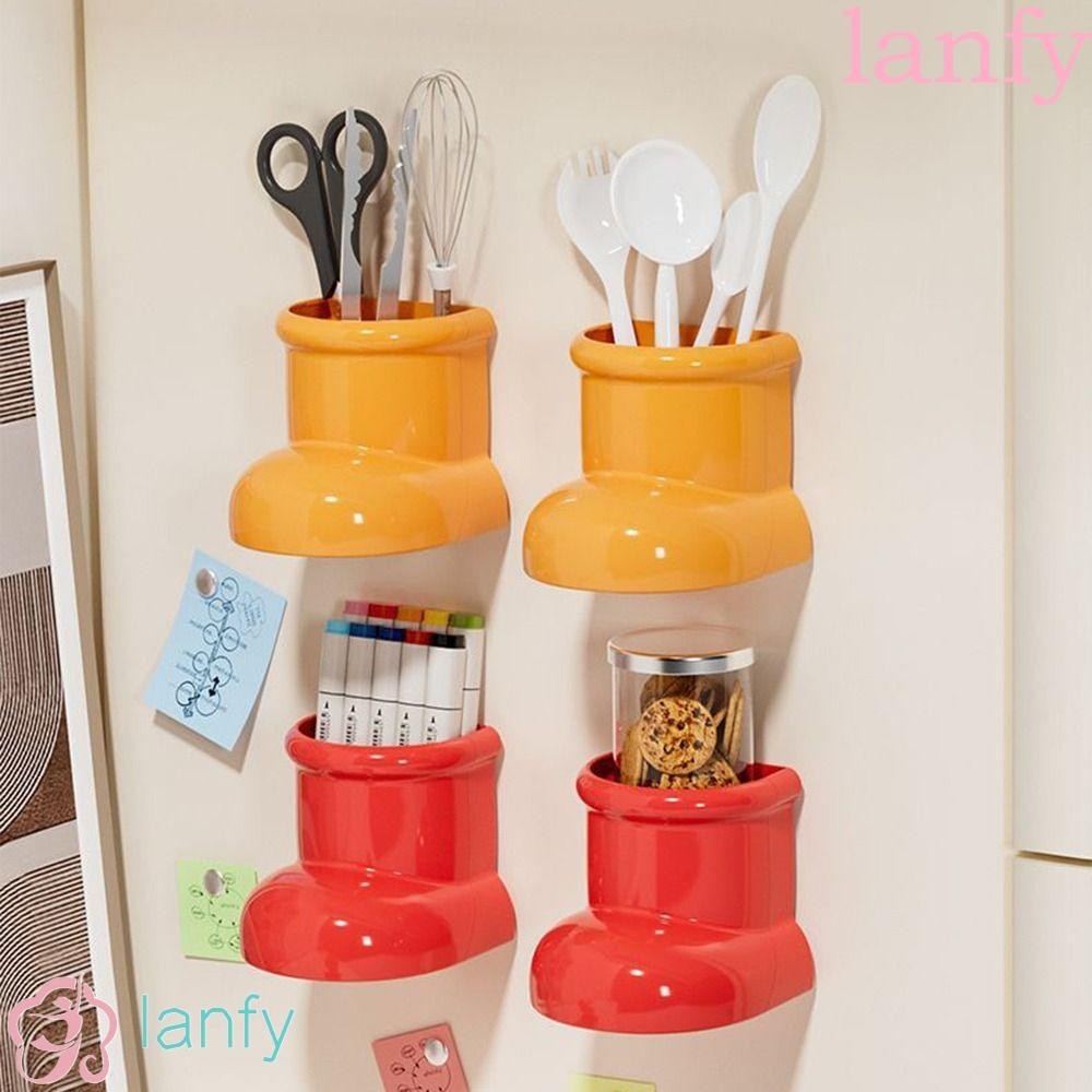 Lanfy กล่องแม่เหล็ก อเนกประสงค์ ขนาดใหญ่ จุของได้เยอะ ลายการ์ตูนน่ารัก สําหรับใส่ปากกา ดินสอ ใช้ในบ้าน สํานักงาน