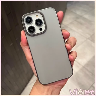 🔥Violet🔥ส่งจากไทย🔥สินค้า 1 บาท ใช้กับ เคสไอโฟน11 13 14plus 15 pro max XR 12 13pro เคสเกาหลี 14 15 16 พสัส 14plus เคสขุ่น
