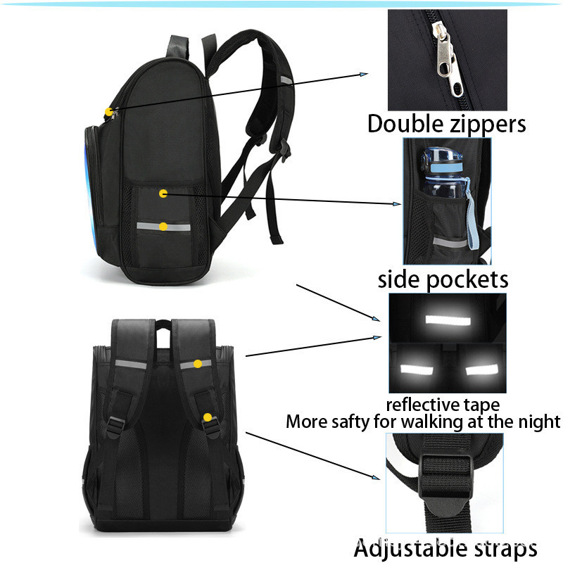 ไมน์คราฟต์ กระเป๋าเป้สะพายหลัง กระเป๋านักเรียน ความจุสูง สําหรับเด็ก skibidi toilet backpack