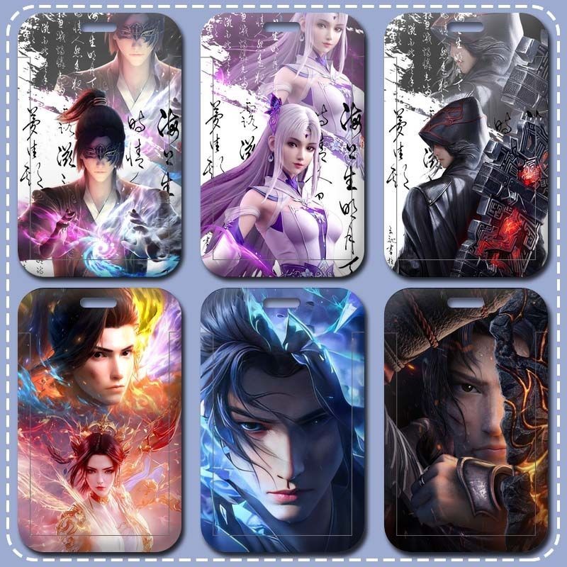Battle Through The Heavens DIY Student ID Card Holder Personal Card Protector Work ID Card Bank Card ABS Case