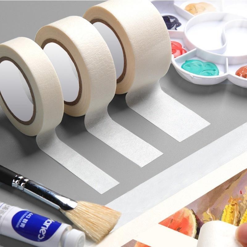 เทปกาว สีขาว เขียนได้ สําหรับวาดภาพระบายสี ร่างภาพ สติกเกอร์รถ DIY กระดาษ ภาพวาด อุปกรณ์การเรียน เครื่องเขียน