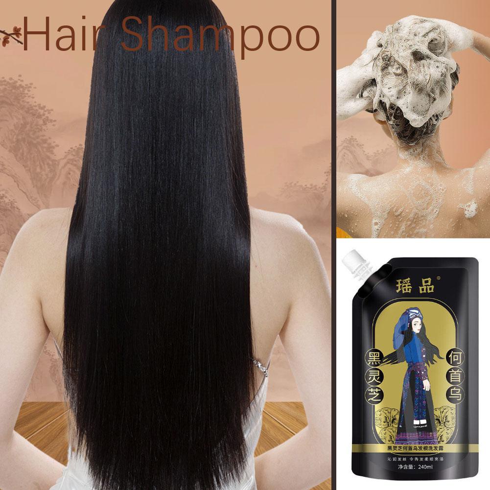 สารสกัดจากพืชขิง Anti-Hair Loss Hair Shampoo Polygonum Hair Control Oil Fluffy Multiflorum R0B3