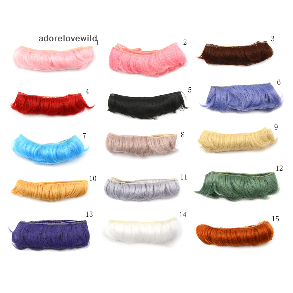 Adorelovewild 5 ซม.Fringe ตุ ๊ กตาผมธรรมชาติ DIY วิกผมสําหรับ BJD SD ตุ ๊ กตาทําด ้ วยมือ bang ตุ ๊ กตาวิกผม sf