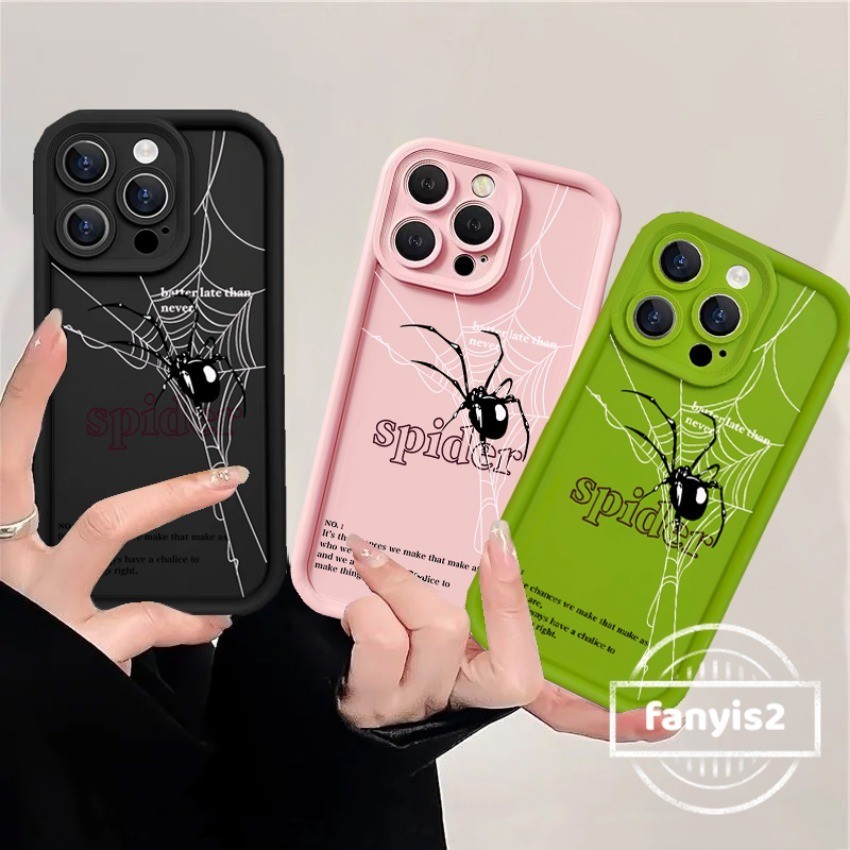 Vivo Y03 Y18E Y28 Y16 Y17s Y03 Y02 Y22 Y21 Y20i Y20S Y22S Y21T Y17 Y36 Y50 Y51 Y95 Y27 Y21S Y33T Y15A Y1S Y91C V25 V30 V27 Pro V29 Y35 แฟชั ่ น Spider Web Graffiti เคสโทรศัพท ์