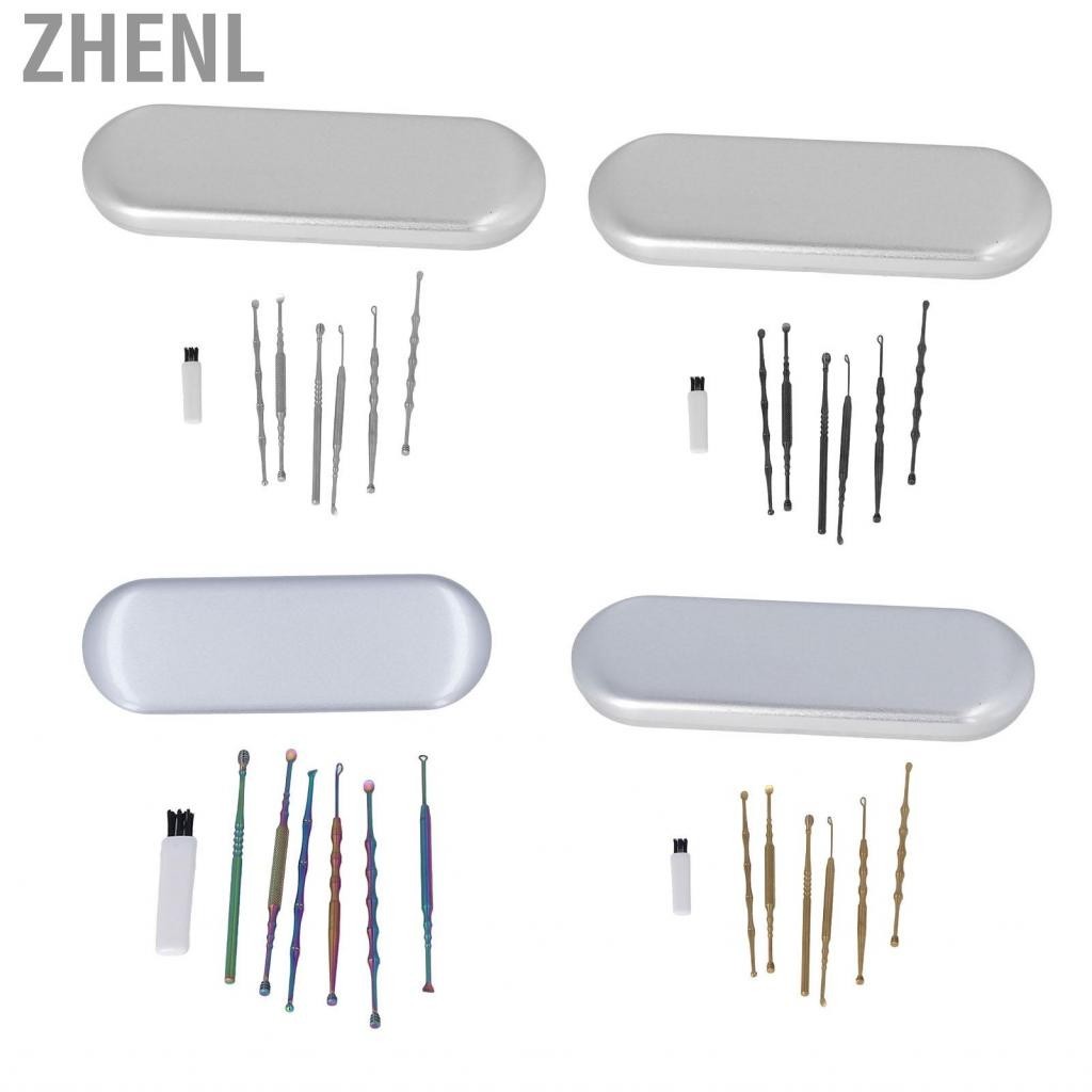 Zhenl Ear Cleaning Kit Spoon Shaped Wax Cleaner for Travel Home