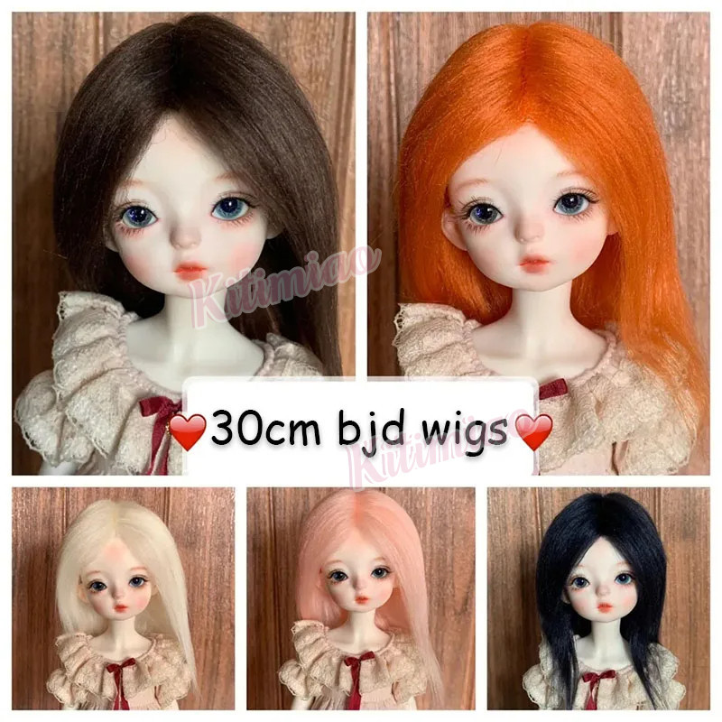 Kitimiao 30 ซม.Bjd ของเล ่ น Bjd วิกผมผม Embryo Ob11 1/6 1/4 1/8 Bjd ตุ ๊ กตาวิกผมนุ ่ มเลียนแบบขนสัตว ์ วิกผม 20 สไตล ์ สีของเล ่ นอุปกรณ ์ เสริม