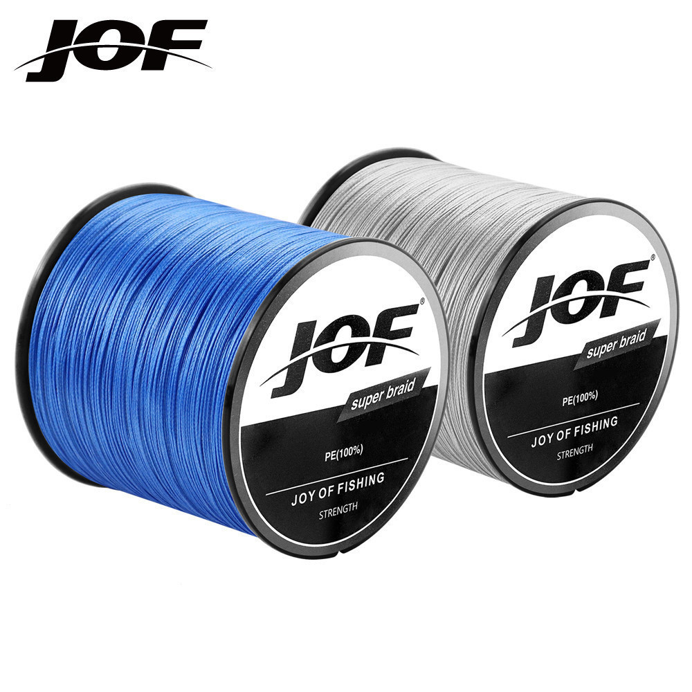 สายตกปลาถัก Jof 300m PE ถัก 4 เส้น superline strong เชือกตกปลา