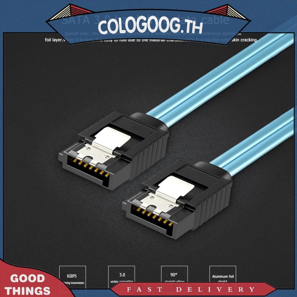 สายเคเบิลข้อมูล SATA III 6Gbps SAS สําหรับเซิร์ฟเวอร์ SATA 7 Pin เป็น SATA 7 Pin 