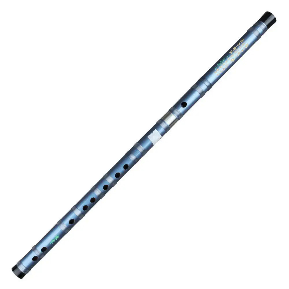 CDEFG Key Blue Flute Handmade Bamboo Flute Musical Instrument Professional Flute Dizi with Line also