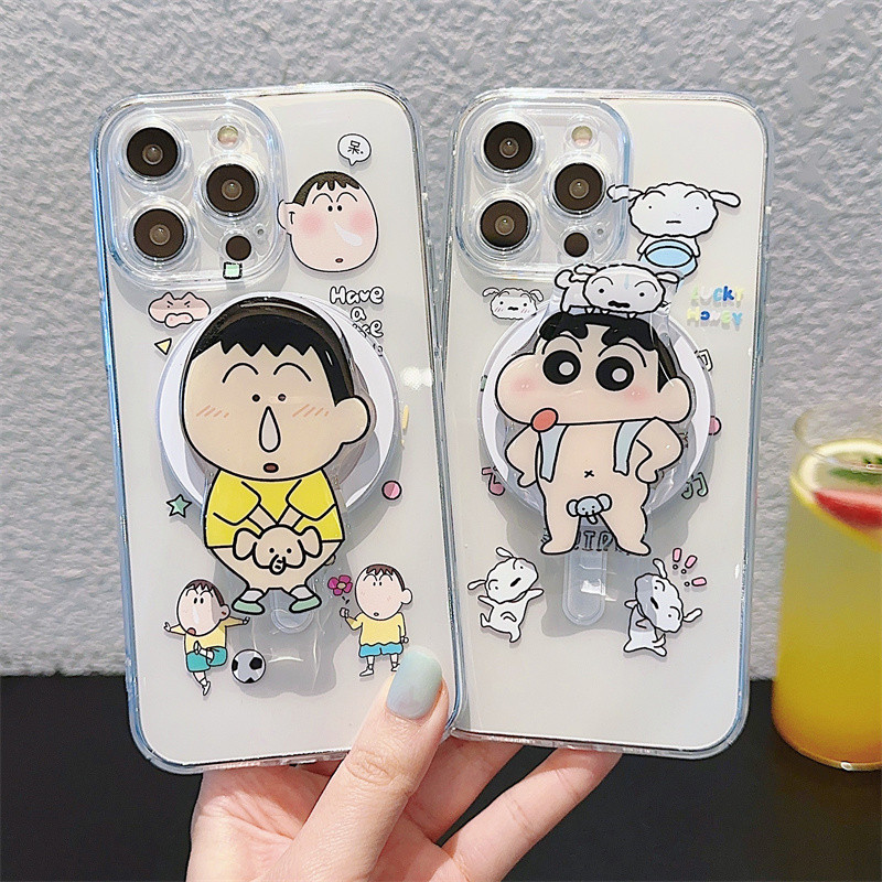 Crayon Xiaoxin สําหรับ iPhone 15 pro max iPhone11 iPhone14 / 13 / iPhone 12promax ใหม ่ TPU iphonecase