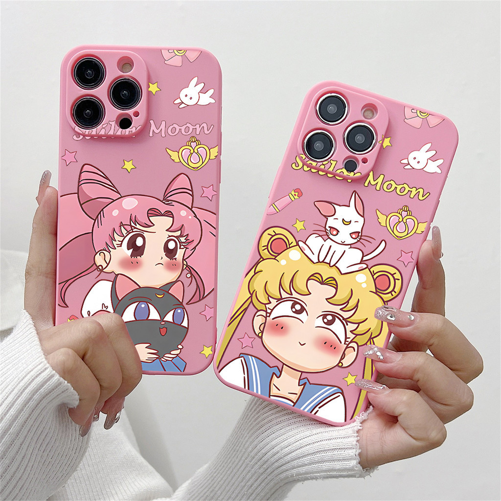 Huawei Y9S Y8S Y9A Y7A Y7P Y6P Y5P Y6S Y9 Y7 Pro Y6 Prime 2019 P40 P30 P20 Lite Nova 7 SE 7i 5T 3i 4G 5G การ ์ ตูน Sailor Moon Soft TPU Silicon Simple Case Cover