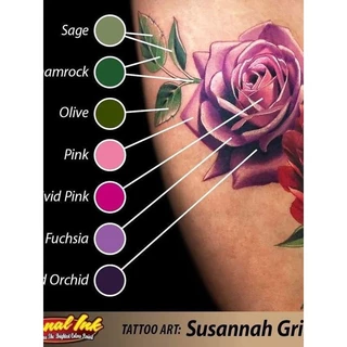 สีสัก Eternal ink เอเทอนอล 1ออนซ์ สีแท้100%