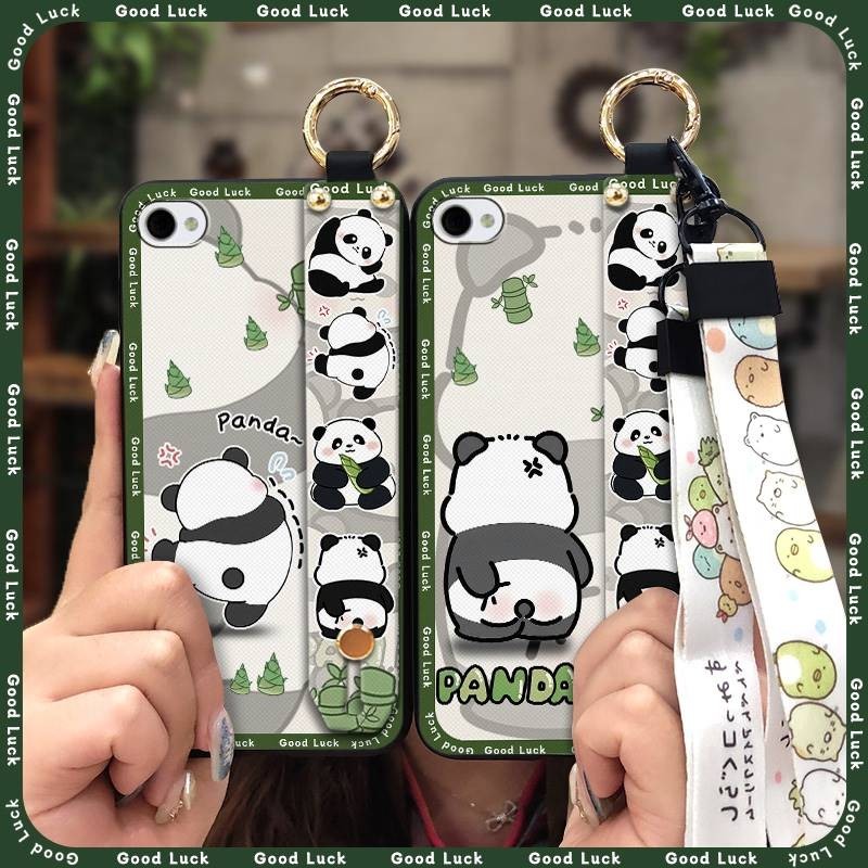 Lanyard phone pouch Phone Case For iPhone 4/4s Silicone Cute cell phone sleeve Durable Shockproof Dirt-resistant Back Cover