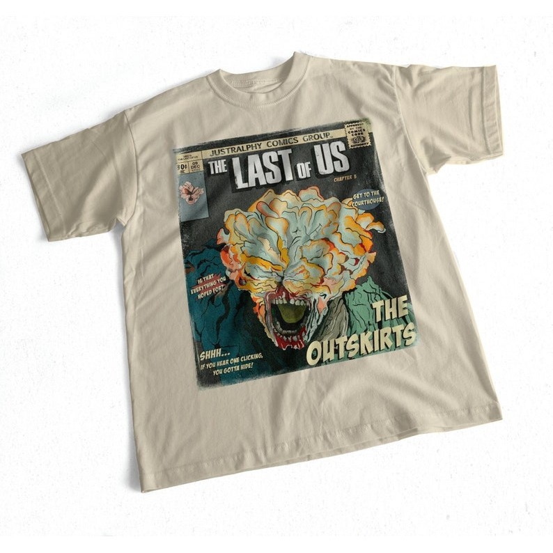 The Last Of Us 2 เสื้อ Tlou 1 Vintage tee หนังสือการ์ตูนเสื้อ The Last of us unisex tee Ellie