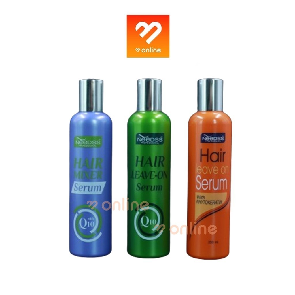Needss Hair Mixer / Leave-On Serum With Q10 250ml. นีดส์ แฮร์ มิ๊กเซอร์ / ลีฟ ออน ซีรั่ม วิธ คิวเทน