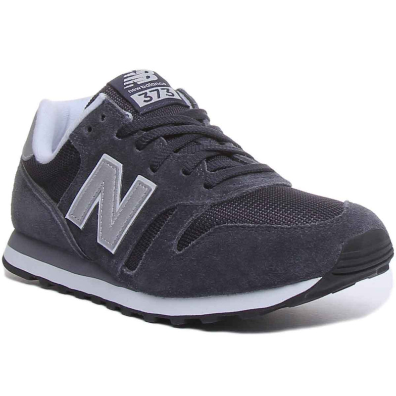 Mens New Balance 373 Leather Trainers Shoes Vintage Classics รองเท ้ าผ ้ าใบ Navy YCAT