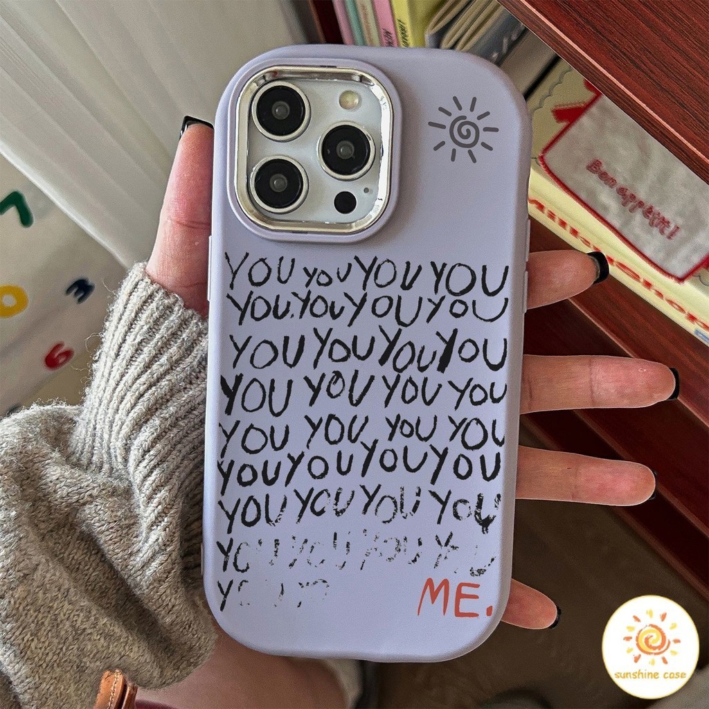 เคสโทรศัพท์มือถือลายตัวอักษรภาษาอังกฤษ ไอโฟน11 For iPhone12 13 14 15Pro MAX X XS XR XS 7 8Plus SE2020