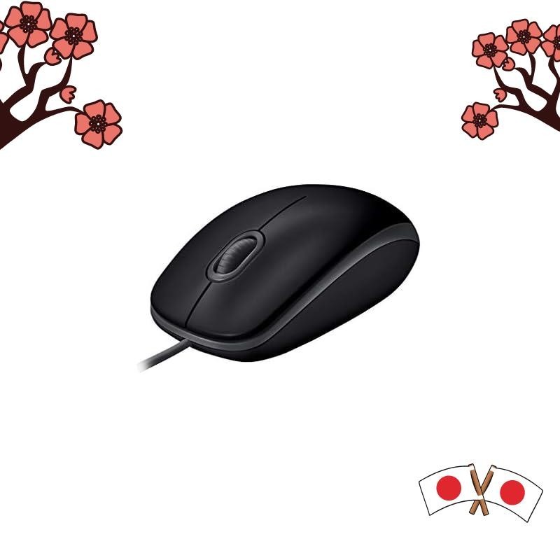 [From JAPAN]Logitech M110sBK Wired Silent Mouse Symmetrical USB Easy Connection M110s Silent Mouse Black Domestic Authorized Product