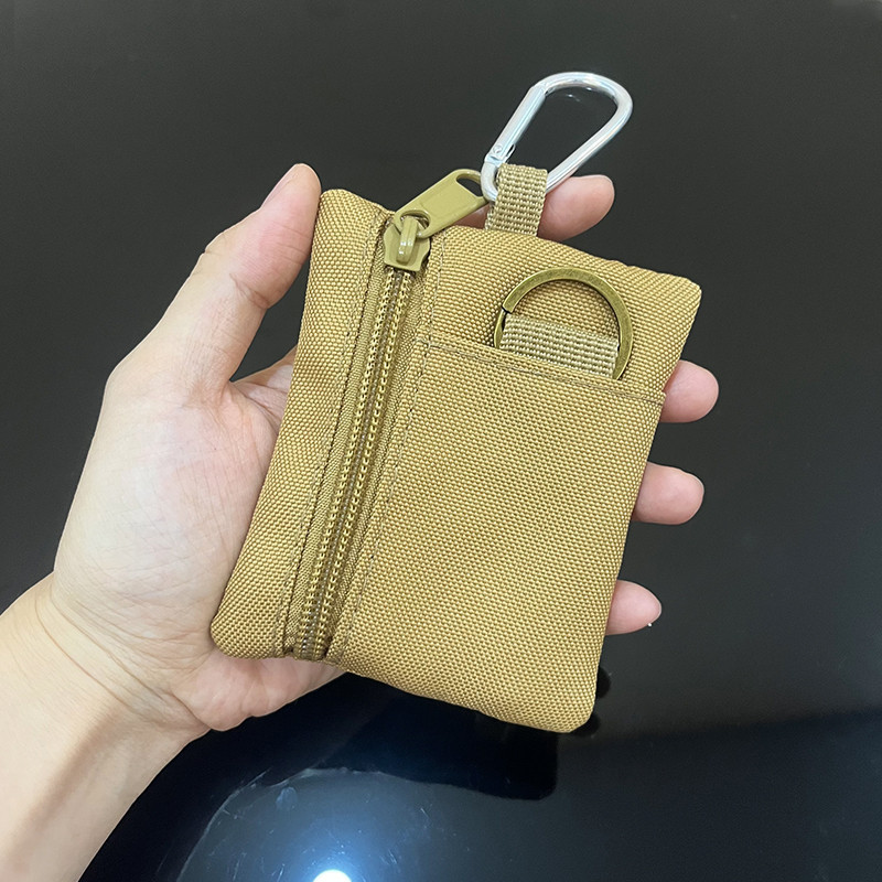 Multifunctional Mini Zipper กระเป ๋ าใส ่ เหรียญผู ้ ชายผู ้ หญิง Bank Card ID Card พวงกุญแจกีฬากระเป ๋ าสตางค ์