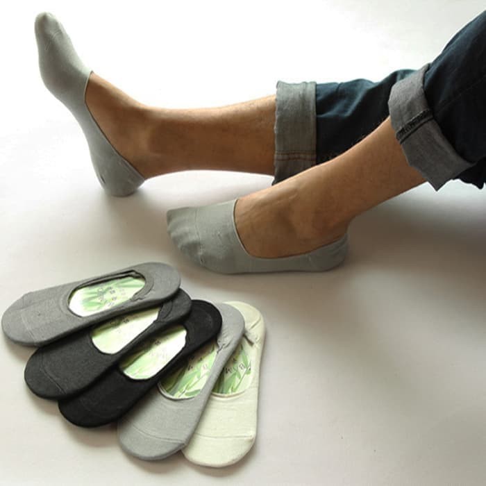 BAMBOO FIBER SHORT SOCKS / BAMBOO SOCK HIDDEN ถุงเท้าล่องหน