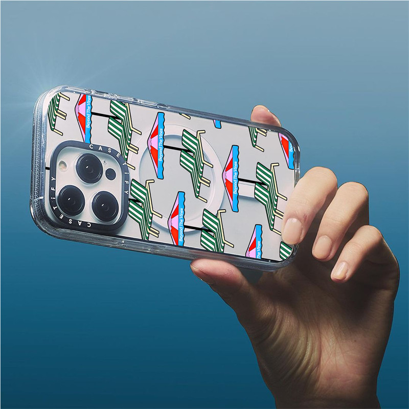 CASECASE X Beyond The Vines Multi Deck เก้าอี้กรณีแม่เหล็กดูดอะคริลิคใสกลับ TPU Edge กรณี Sideband F