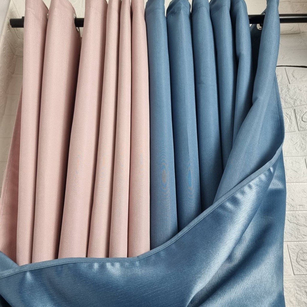 แนะนำ ผ้าม่าน ผ้าม่านกันแสงUVแบบตาไก่ ผ้าม่านสีพื้นสำเร็จรูป ปั๊มตาไก่สีสวยมีน้ำหนัก ผ้าทิ้งน้ำหนัก ราคาพิเศษ มีเก็บเงินปลายทาง