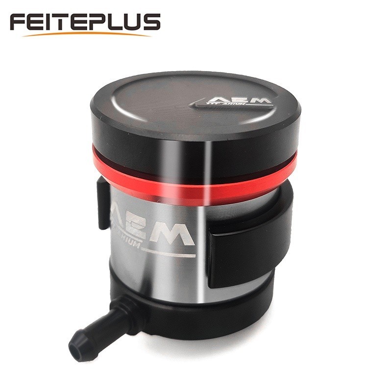 Universal Aluminum Motorcycle Brake Clutch Pump Cylinder Fluid AEM Oil Reservoir Cup