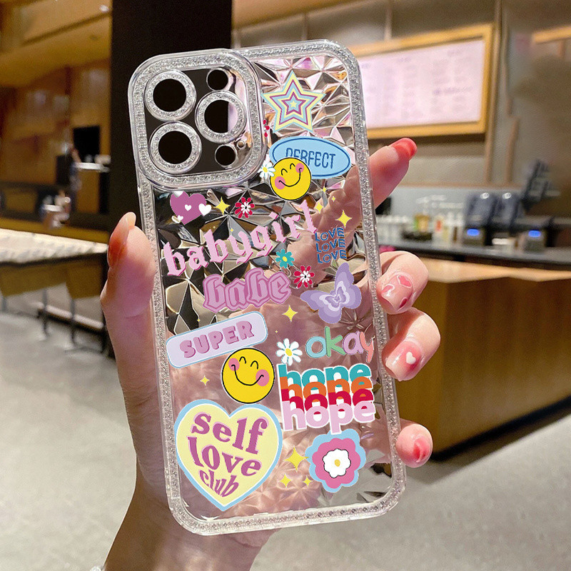 TZ4807 สาวรูปแบบพิมพ์ซิลิโคนใสป้องกันเคสโทรศัพท์ Anti-Fall ป้องกันเคสโทรศัพท์สําหรับ Iphone 14 13 12