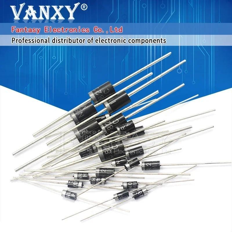 20pcs Rectifier Diode 1N5408 1N5404 1N5401 1N5822 1N5818 1N5406 UF5408 UF5402 6A10 20A10 DO-27 ส่วนป