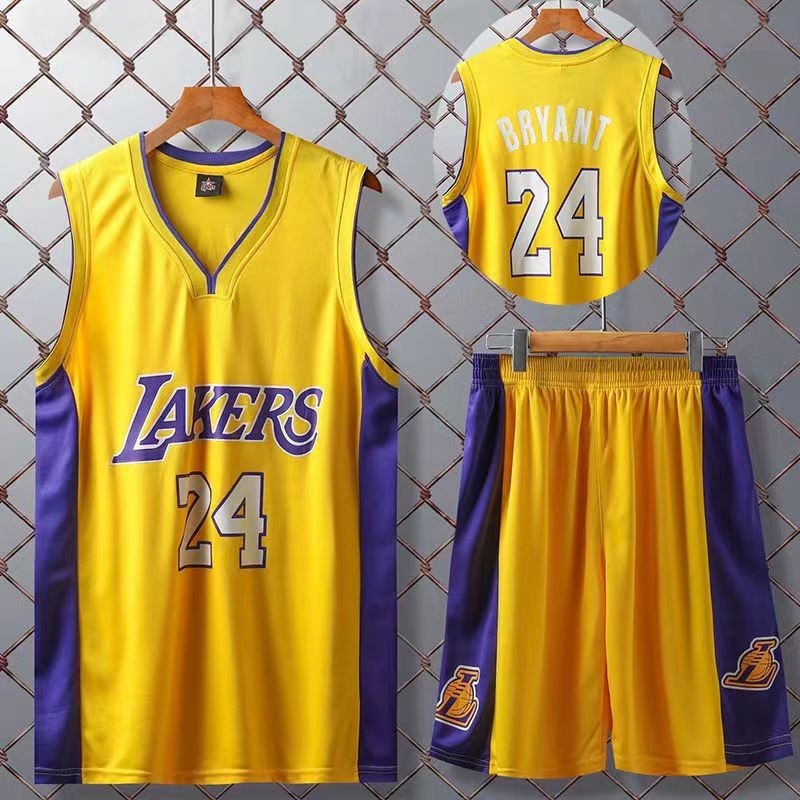 Uhomeเสื้อบาสเก็ตบอลสําหรับบุรุษและสตรีหมายเลข 24 Kobe Bryant เสื้อคอวีสําหรับเด็กและผู้ใหญ่เสื้อผ้ากีฬาบาสเก็ตบอล