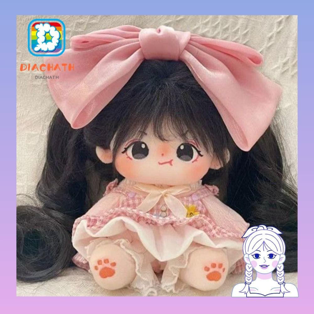 ศาสนา วิกผมตุ๊กตา, 20 ซม. ทําเอง วิกผม บีเจดี, ไอดอลที่มีสีสันดาวตุ๊กตาเส้นใยเคมียาวหยิกผมหางม้าอุปกรณ์ตุ๊กตา3-6ปีเด็ก