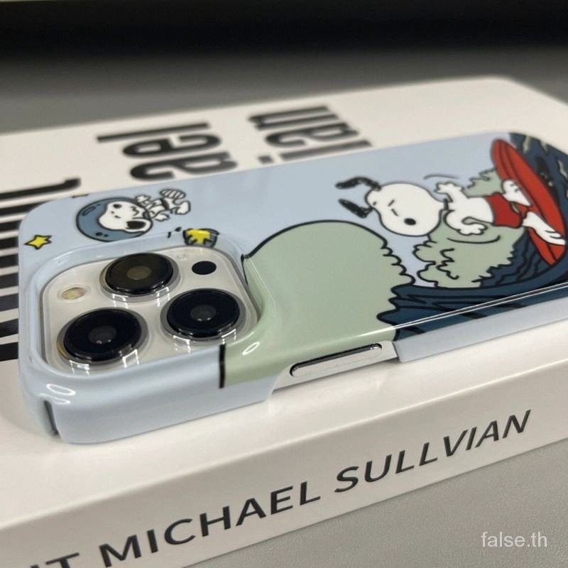 7 plus xs max hard shell 12 pro max 11 anti-fall เคสซิลิโคนสร้างสรรค์การ์ตูนท่อง snoopy น่ารักเปลือกโทรศัพท์มือถือสําหรับ iphone ที่ใช้งานได้ iphone 13 14 pro max 15 plus mustproo