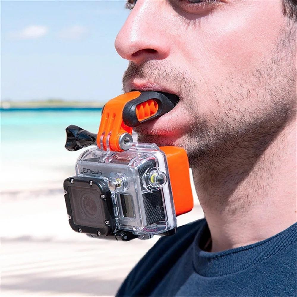 ท่องยิง Surf Dummy ปากฟัน Braces Holder Mount Kit สําหรับ DJI Action 4/3/GoPro 13/12 Insta360 กีฬากล้อง Universal อุปกรณ์เสริม