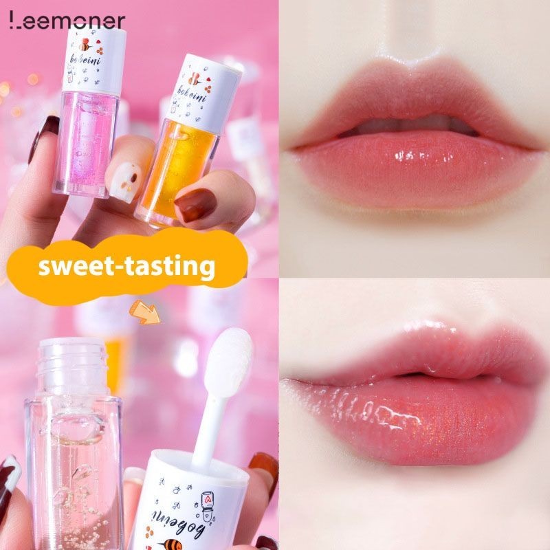 【Lemon】Bobeini ลิปกลอส ลิปมันน้ําผึ้ง ลิปออยล์ บํารุงริมฝีปากแห้ง ชุ่มชื้น ลดริ้วรอย ป้องกันการแตก-LN
