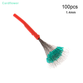 <Cardflower> 100 ชิ้น S/SS/SSS/M/L/LL Anti-wrap Beans Float ตกปลา Bobber ซิลิโคน Stopper Space Bean Connector สายตกปลา Tackle บนขาย