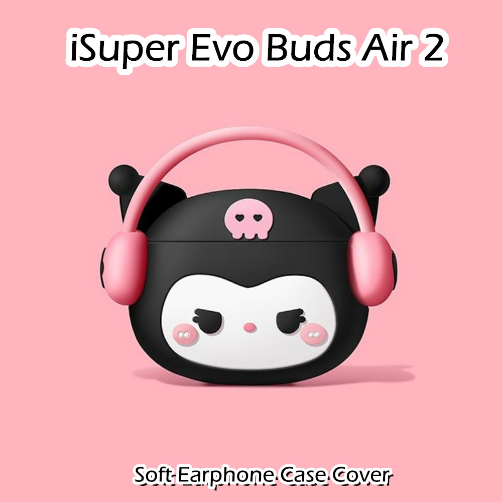 【 คุณภาพสูง 】 สําหรับ iSuper Evo Buds Air 2 เคสหูฟังซิลิโคนอ ่ อนนุ ่ มการ ์ ตูนน ่ ารักปลอก NO.1